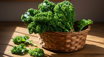 Healthy Kale Harvest Display PNG