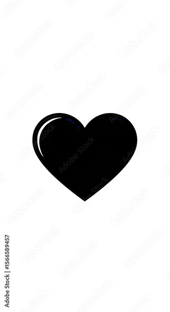 Poster abstract dark background with a faint heart shape outlined by a bright shimmering light effect