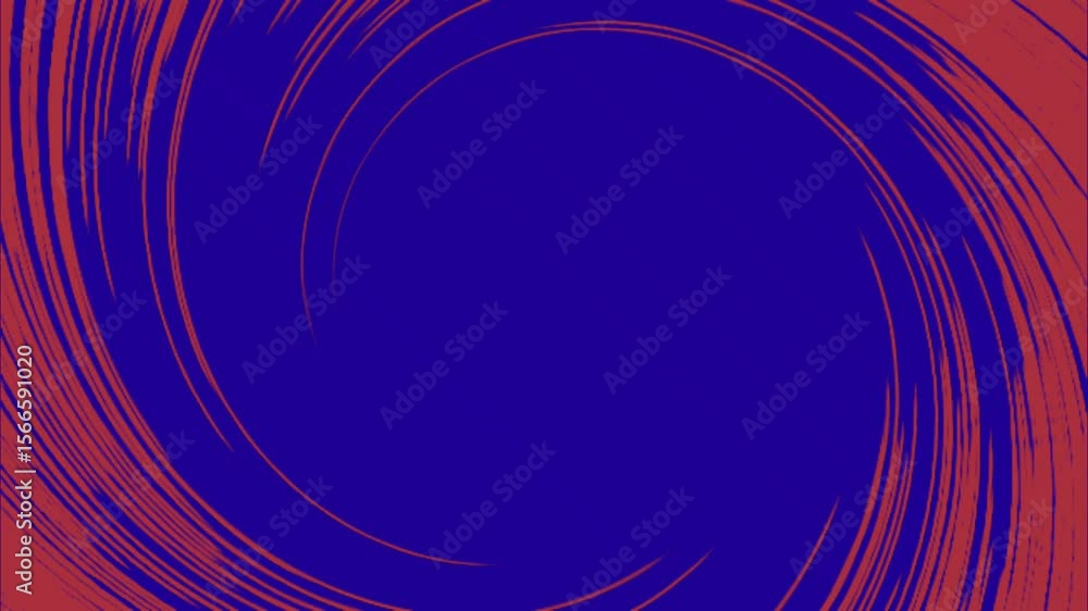 Poster red border circle animation isolated