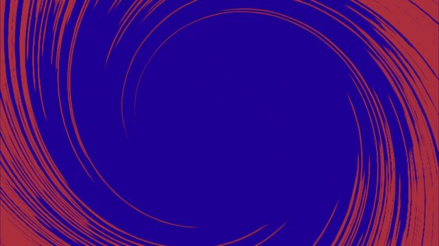 Red border circle animation isolated 