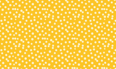 Seamless Confetti Pattern - Fun Yellow Background with Scattered Dots