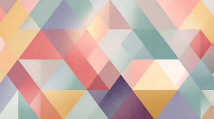 Pastel geometric polygon pattern with soft color transitions image