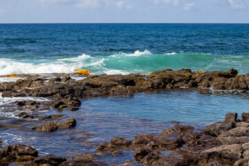 waves on the beach