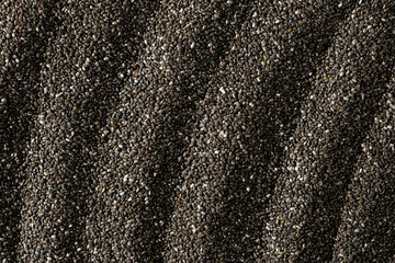 Macro Texture of Chia Seeds. Natural Grain Background.