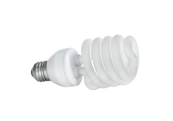 Energy saving LED light bulbs, energy saving light bulbs, transparent background