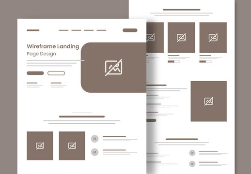 Product Landing Page Wireframe Design