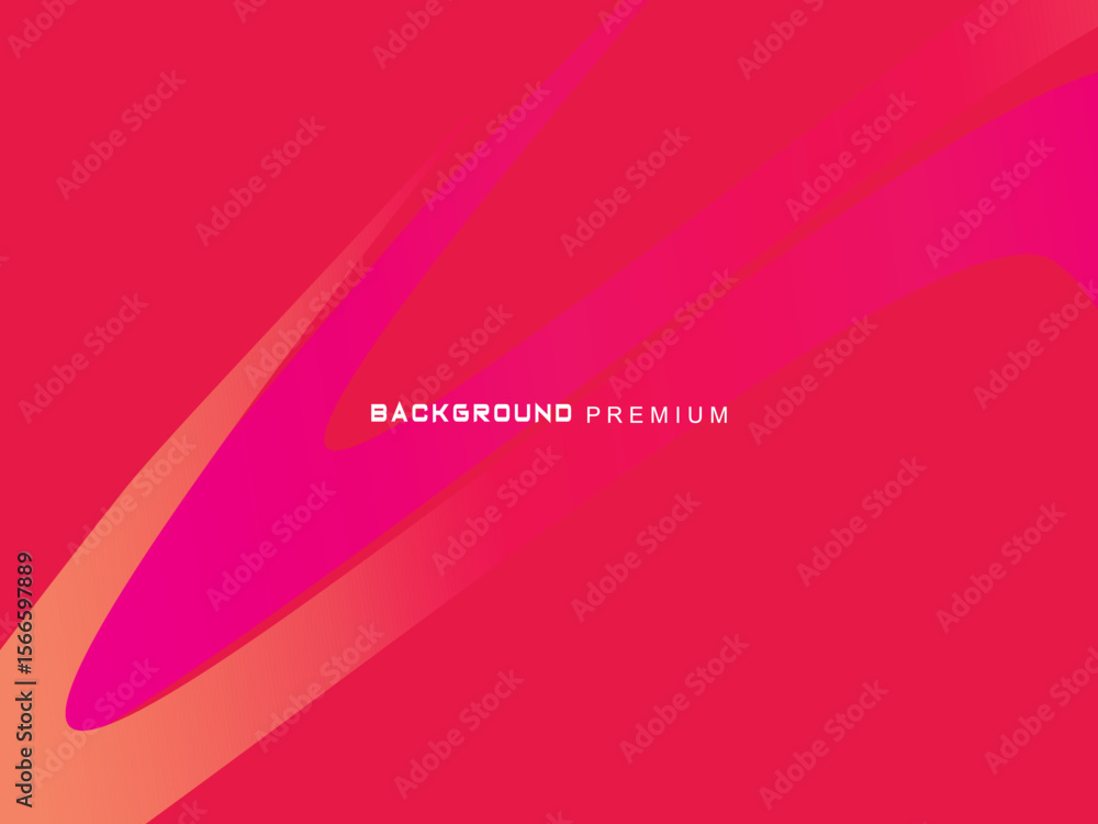 Poster This modern abstract background features dynamic shades of bright red to orange and magenta, with curved and sharp shapes that create a sense of speed and energy, ideal for digital backdrops, product 