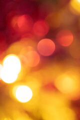 Vertical Blurred Christmas Lights with Cozy Atmosphere