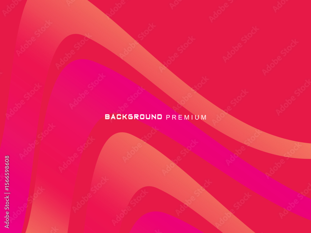 Poster This modern abstract background features dynamic shades of bright red to orange and magenta, with curved and sharp shapes that create a sense of speed and energy, ideal for digital backdrops, product 
