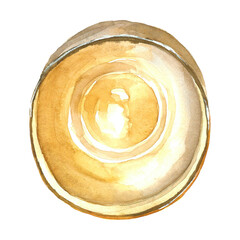 Glass Jar Candle Glowing Watercolor Clip Art PNG Transparent