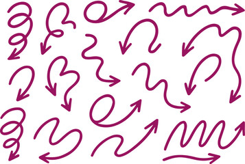 Minimalist Wavy & Curvy Arrows – Clean Hand-Drawn Scribbles, Swirls, and Artistic Pointers 