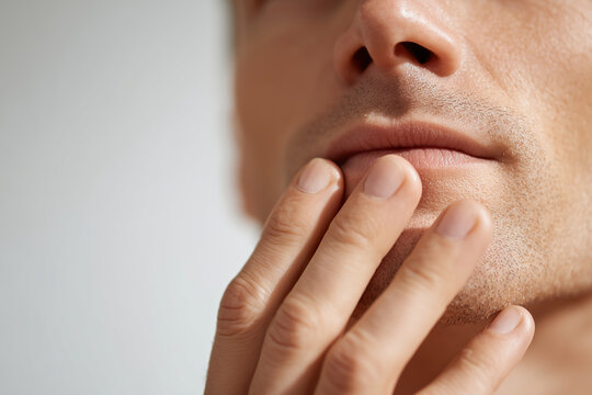 A close-up shot of a person's hands, specifically their gesture of uncertainty