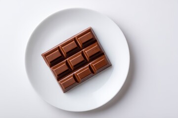 Chocolate Bar on Plate