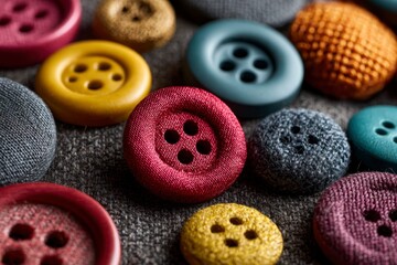 Colorful Clothing Buttons