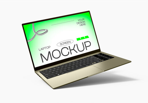 Laptop Mockup Design Template