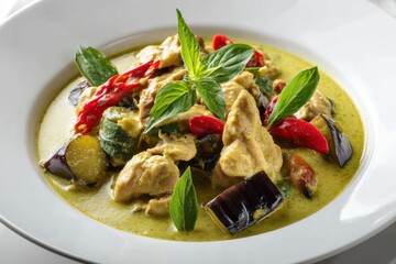Green Curry Chicken with Vegetables