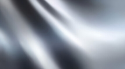 Shimmering silver texture with reflective surface and soft gradient lighting for an abstract effect.
