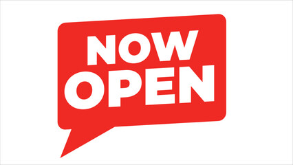 NOW OPEN Sign – Bold Promotional Typography for Store Openings and Announcements

