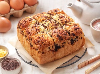 Roti Kasur. The bread is shaped like a mattress with a soft texture