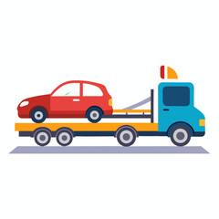 toy truck isolated on white background