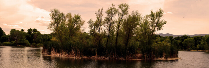 Panorama Verde River Central Arizona