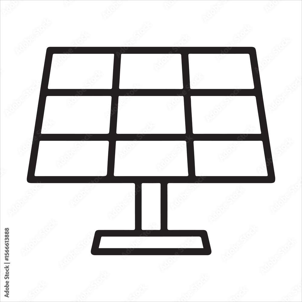 Poster computer monitor with light bulb on screen, with a chess board and lamp on a table, a vector illustr