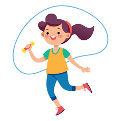 little girl with a kite