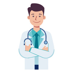 Fototapeta premium medical doctor with stethoscope