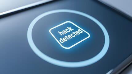Alert for Cybersecurity Breach on Digital Device Screen