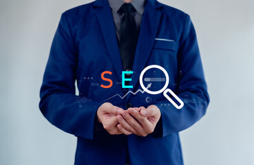 SEO, Data Search Technology, Search Engine Optimization searching for information. Using Search...