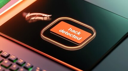 Computer Alert for Cybersecurity Breach Detection Warning