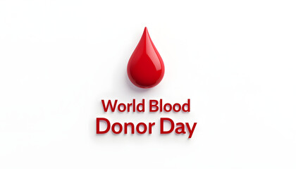 Obraz premium World blood donor day awareness graphic
