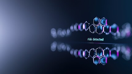 Abstract Digital Visualization of Risk Detection Technology