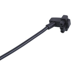 Computer power cable isolated image 