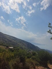 Fototapeta premium mountain landscape with clouds
