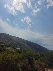 clouds over the mountains