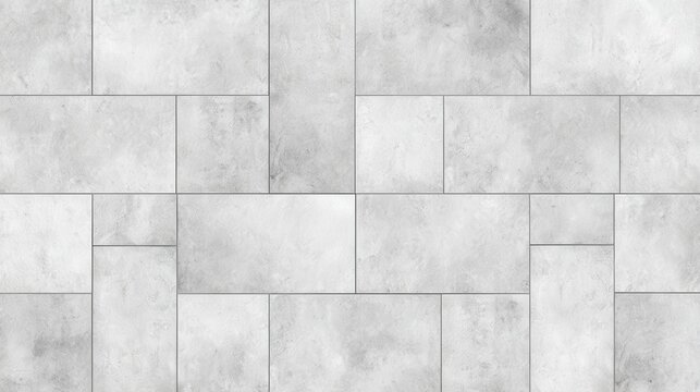 Gray concrete tiles forming irregular geometric pattern, ideal for architectural rendering and design backgrounds