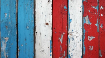 freedom red white blue wood