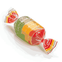 Artwork of a candy