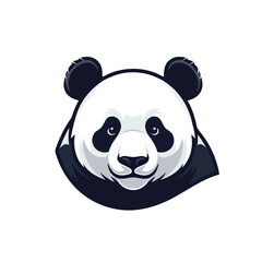 panda head logo vector illustration