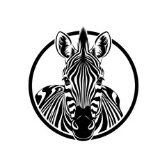 zebra head vector illustration