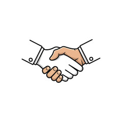 Fototapeta premium shake hand logo