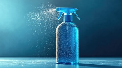 style blue spray bottle