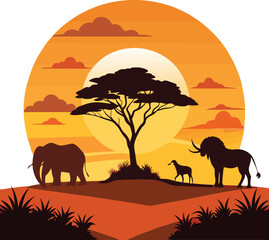 This collection of images showcases various animals, including a giraffe, a lion, and a bird, each with distinct textures and detailing