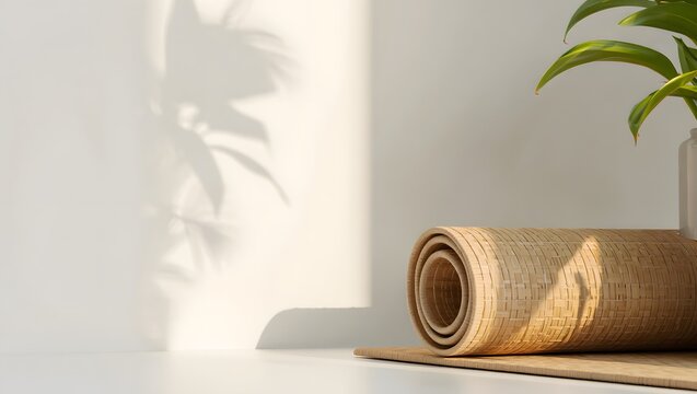 Yoga mat pilates exercise fitness workout zen wellbeing health relaxation mindfulness