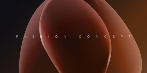 Abstract vector design featuring layered glowing red shapes with smooth gradients on dark canvas. Perfect for elegant branding, modern digital designs, and stylish presentation visuals.