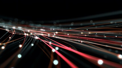 Energetic abstract line kinetic motion blur electric trail effect high contrast dynamic movement set digital custom black backdrop top down perspective perfect sport racing digital innovation visuals