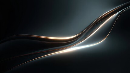 Dark abstract metallic design
