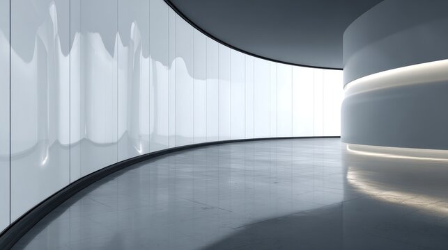 Modern empty architectural interior