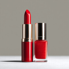 nail polish and lipstick